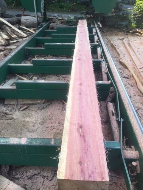 4 x 8 x 20 cedar beam